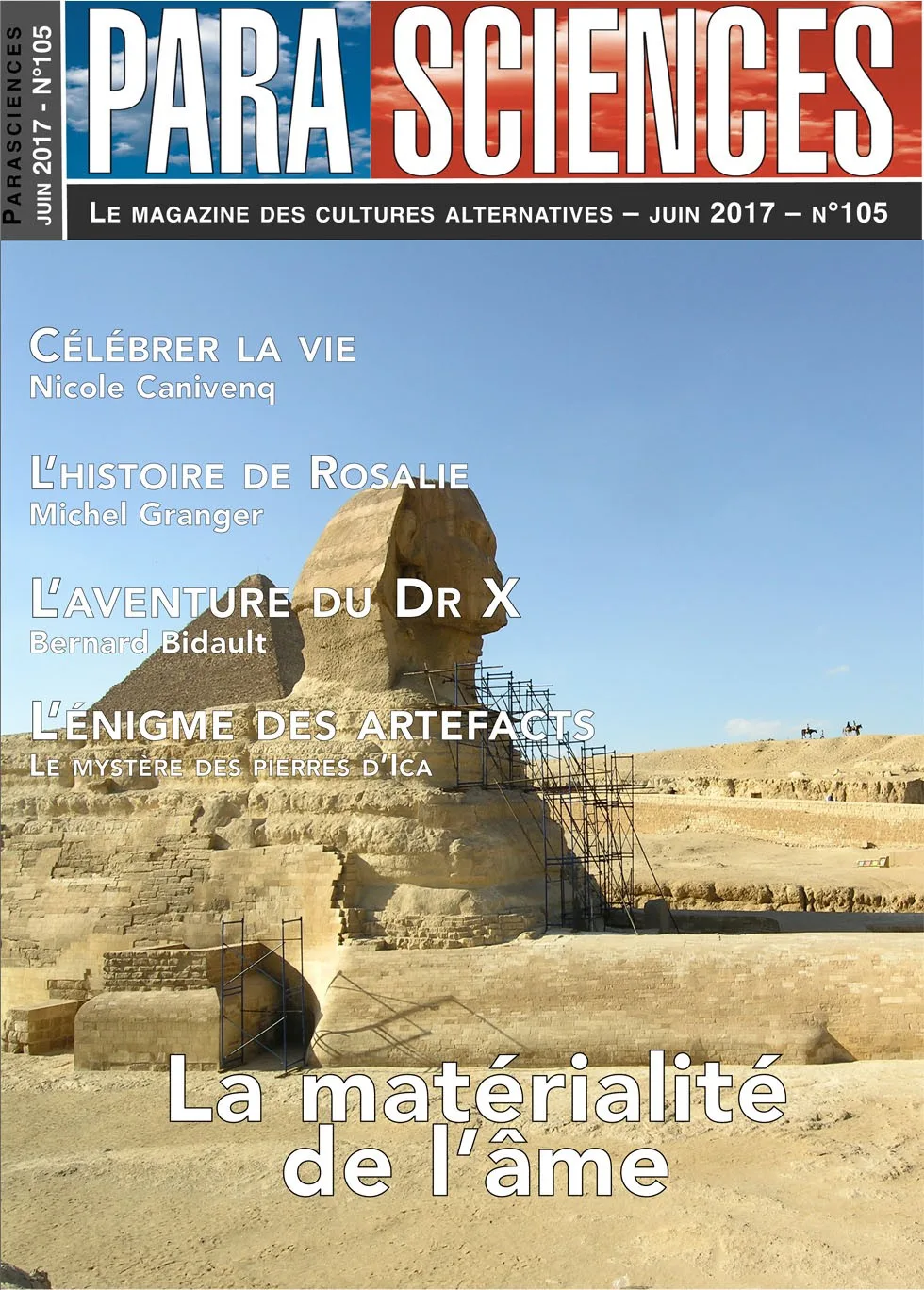 Couverture du livre « Parasciences n°105 », JMG Éditions