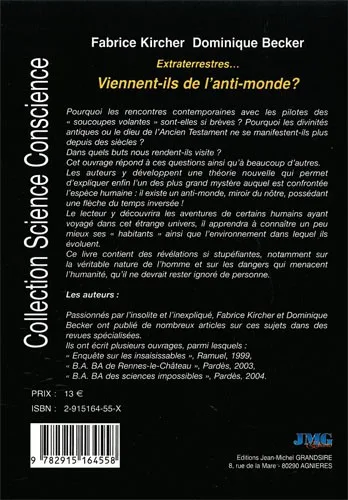 Illustration intérieure du livre « Extraterrestres.. Viennent-ils de l’anti-monde ? », JMG Éditions