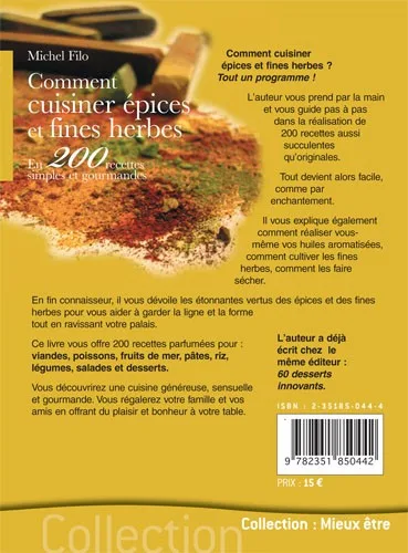 Illustration intérieure du livre « Comment cuisiner épices et fines herbes », JMG Éditions