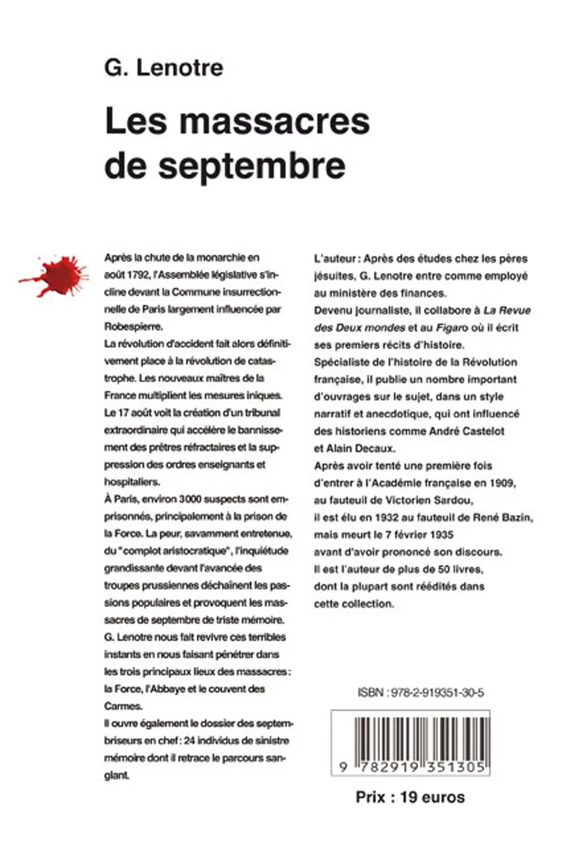 Illustration intérieure du livre « Les massacres de septembre », JMG Éditions
