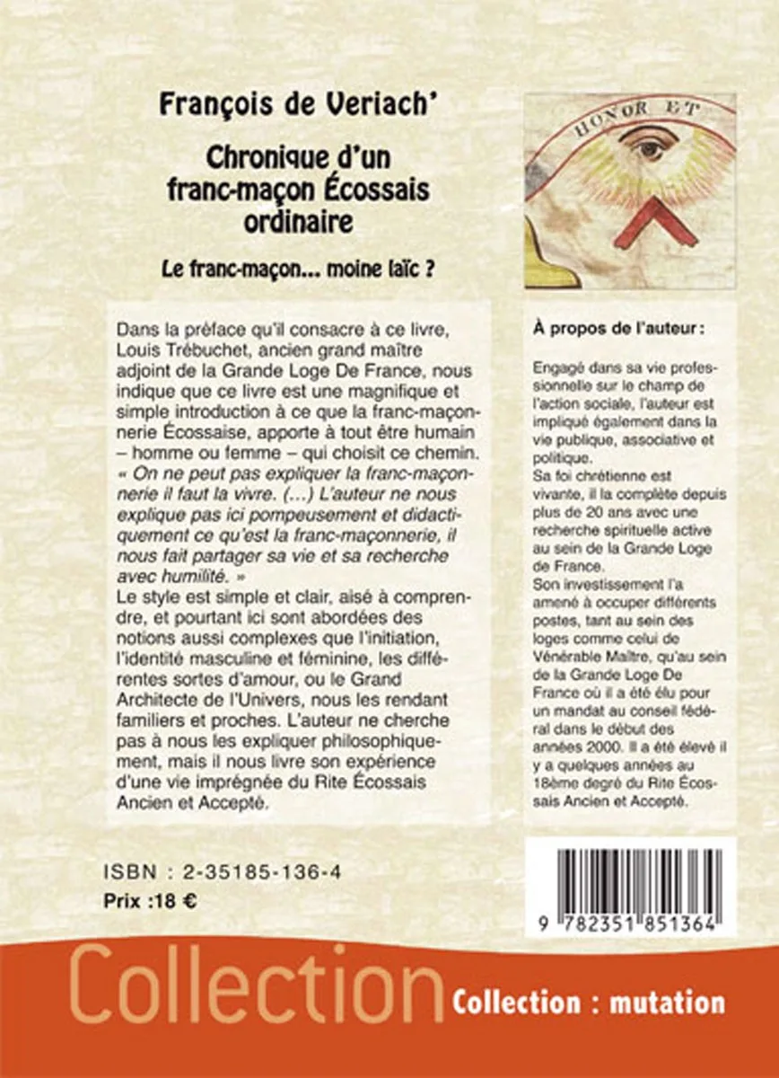 Illustration intérieure du livre « Chronique d’un franc-maçon écossais ordinaire », JMG Éditions