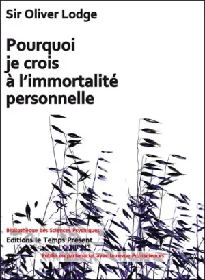 Couverture du livre « Pourquoi je crois à l’immortalité personnelle », JMG Éditions