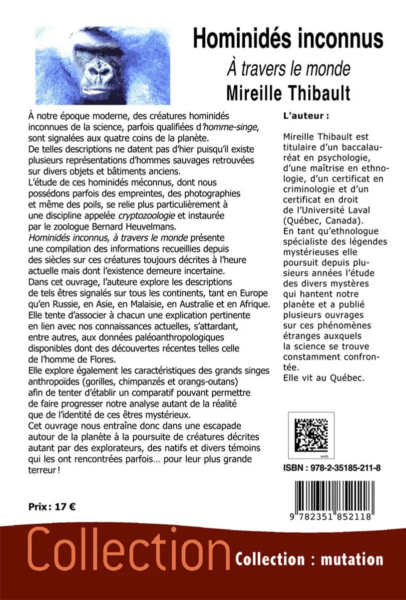 Illustration intérieure du livre « Hominidés inconnus à travers le monde », JMG Éditions