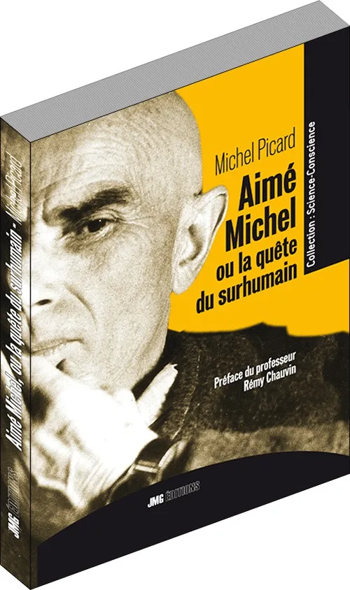 Illustration intérieure du livre « Aimé Michel ou la quête du surhumain », JMG Éditions