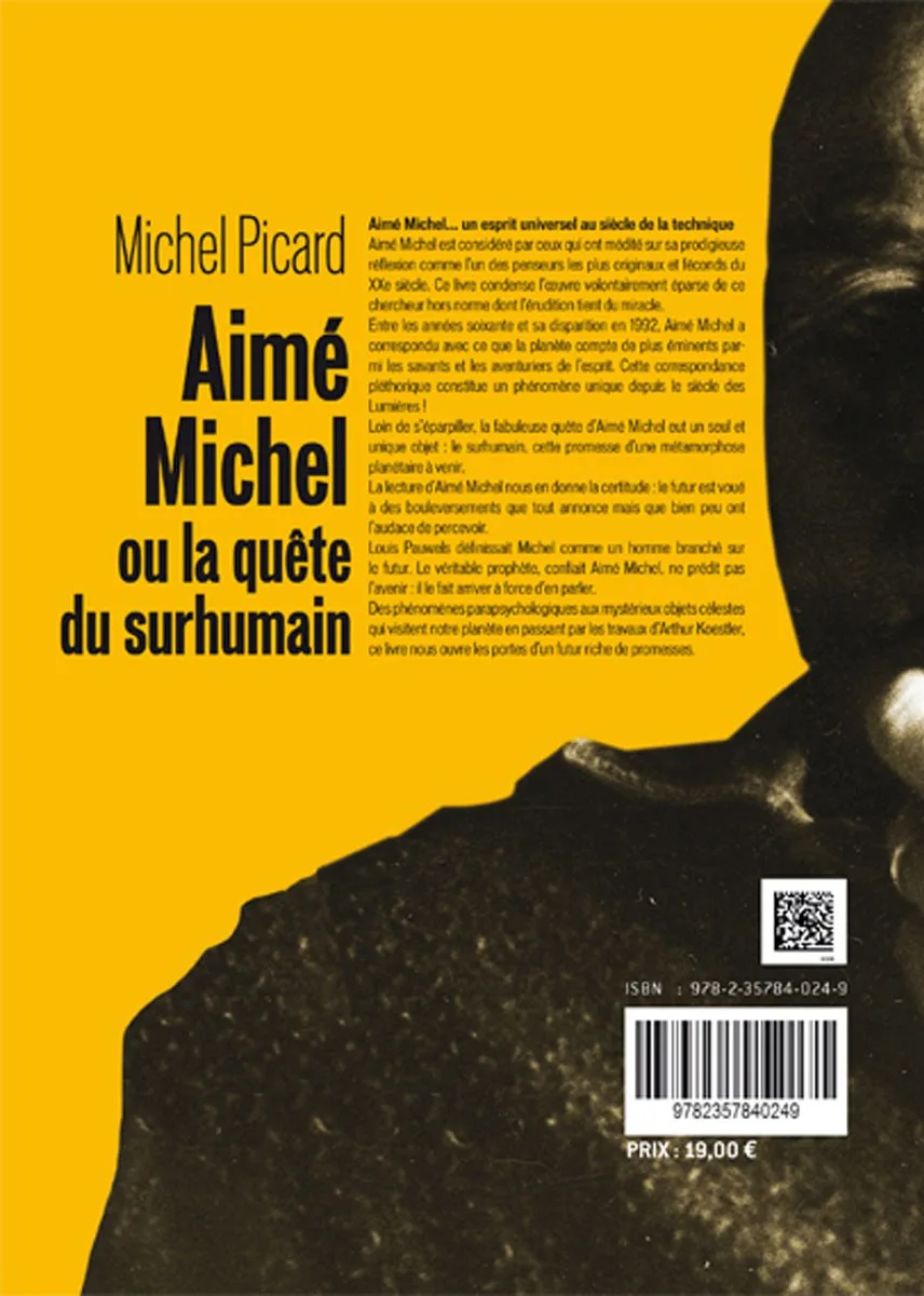 Illustration intérieure du livre « Aimé Michel ou la quête du surhumain », JMG Éditions