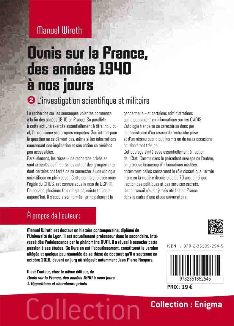 Illustration intérieure du livre « Ovnis sur la France Des années 40 à nous jours. Tome 2. L’investigation scientifique et militaire », JMG Éditions
