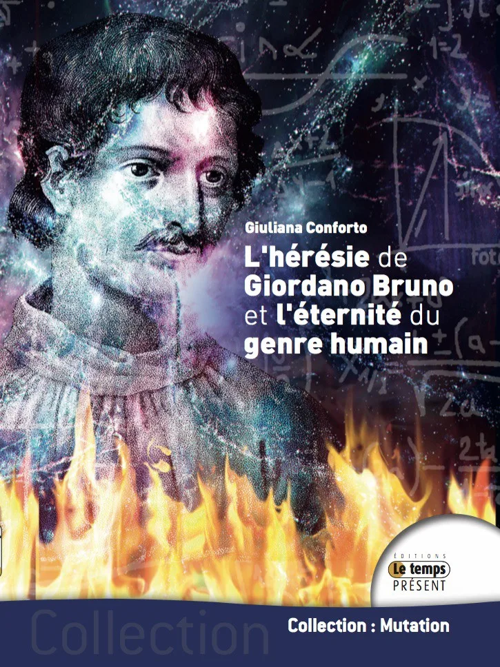 Couverture du livre « L’hérésie de Giordano Bruno et l’éternité du genre humain », JMG Éditions
