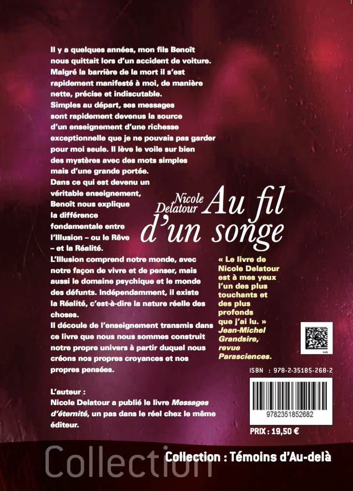 Illustration intérieure du livre « Au fil d’un songe, Messages de Benoît (2013-2015) », JMG Éditions