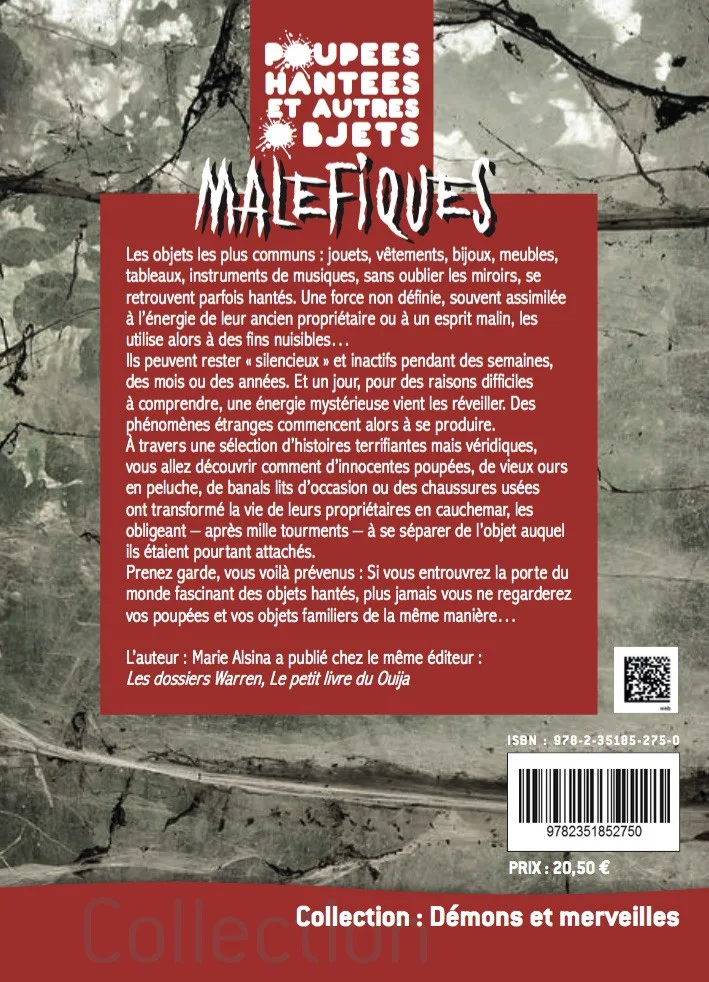 Illustration intérieure du livre « Poupées hantées et autres objets maléfiques », JMG Éditions