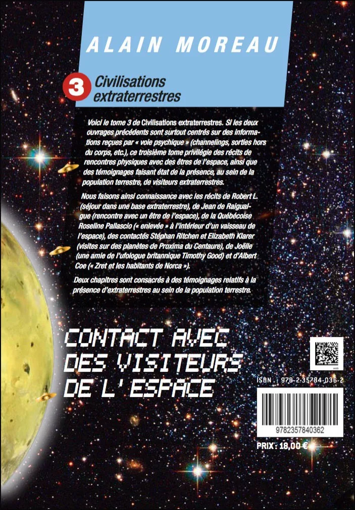 Illustration intérieure du livre « Civilisations extraterrestres 3 - Contact avec des visiteurs de l’espace », JMG Éditions