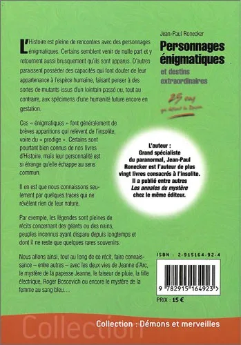 Illustration intérieure du livre « Personnages énigmatiques et destins extraordinaires », JMG Éditions