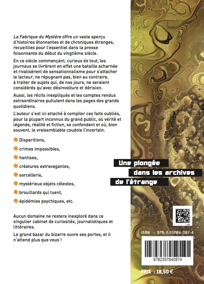 Illustration intérieure du livre « La fabrique du mystère », JMG Éditions