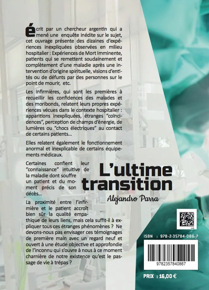 Illustration intérieure du livre « L’ultime transition : Le monde médical face à l’après-vie », JMG Éditions