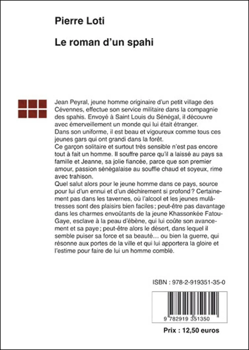 Illustration intérieure du livre « Le roman d’un spahi », JMG Éditions