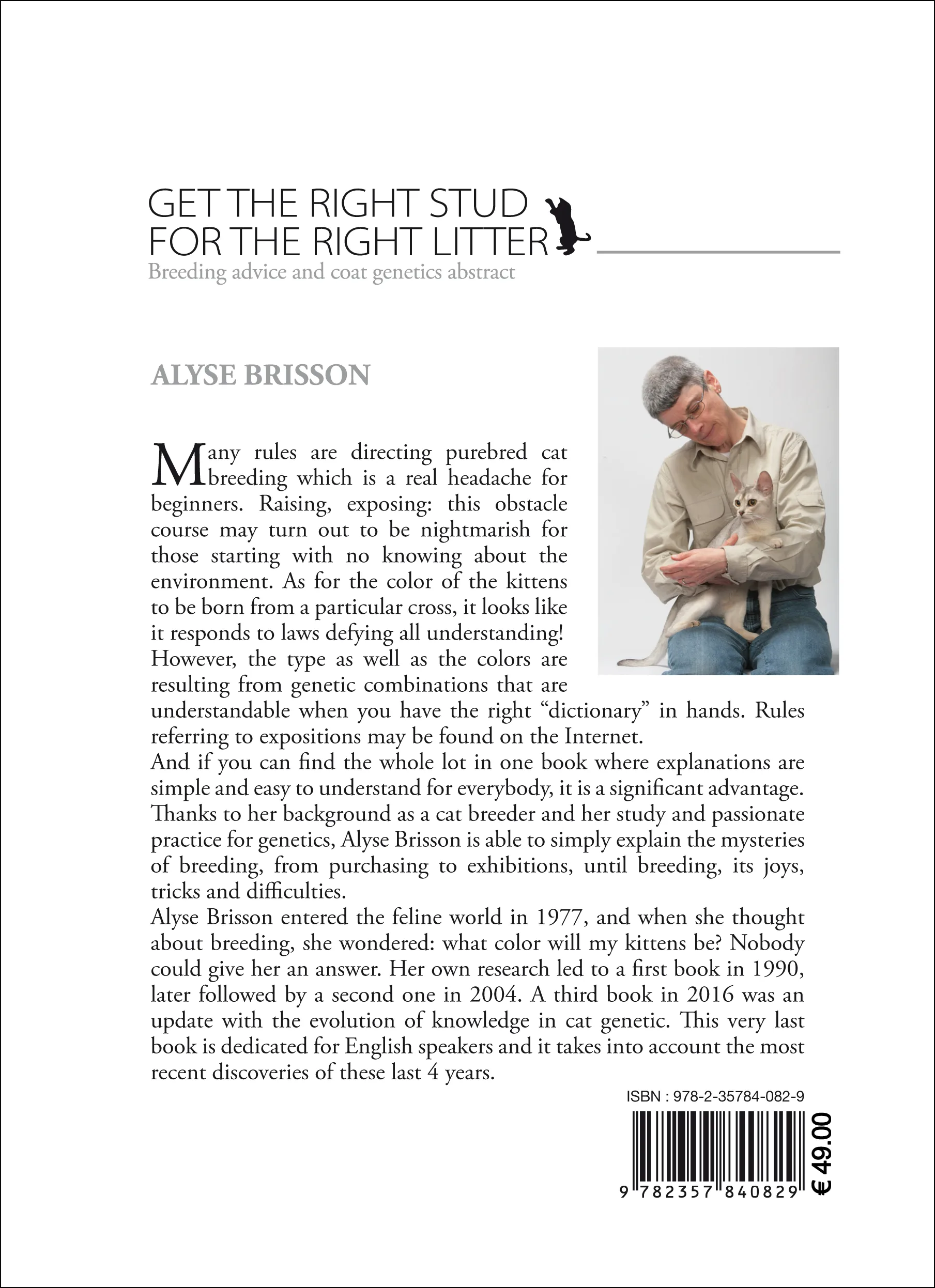 Illustration intérieure du livre « Get the right stud for the right litter », JMG Éditions