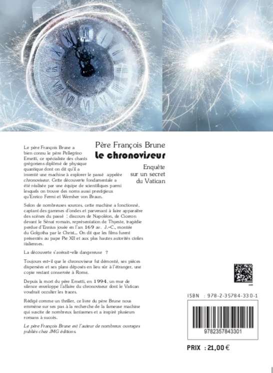 Illustration intérieure du livre « Le chronoviseur, Enquête sur un secret du Vatican », JMG Éditions
