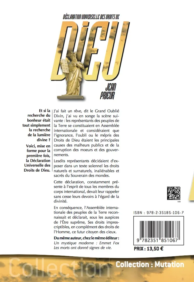 Illustration intérieure du livre « Déclaration des droits de Dieu », JMG Éditions