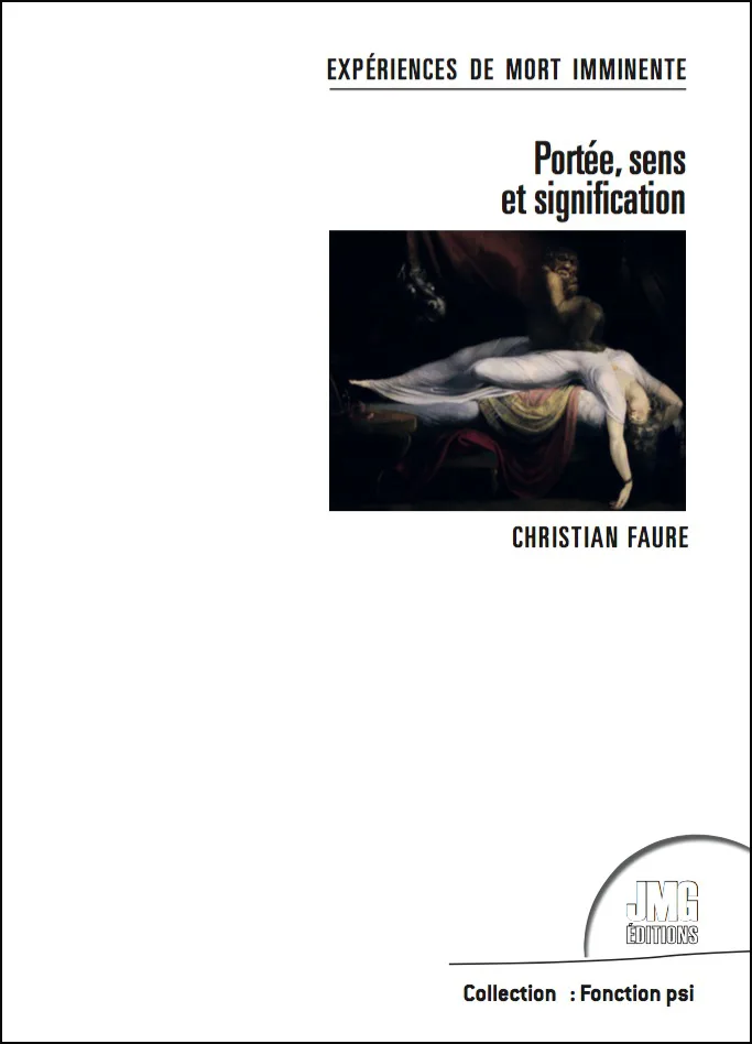 Couverture du livre « Expériences de mort imminente : Portée, sens et signification », JMG Éditions