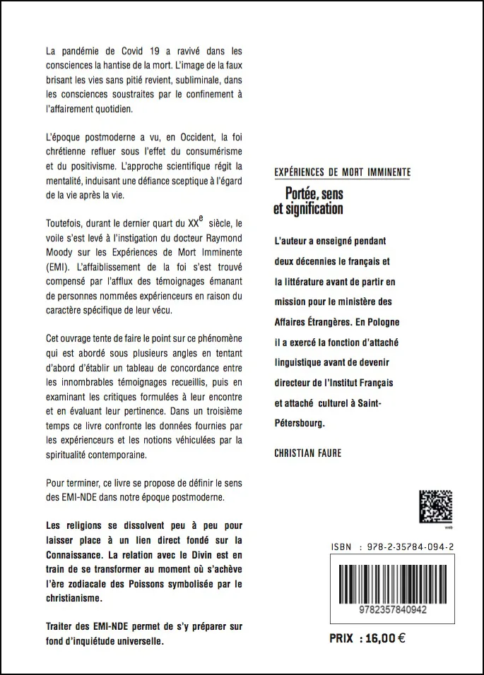 Illustration intérieure du livre « Expériences de mort imminente : Portée, sens et signification », JMG Éditions