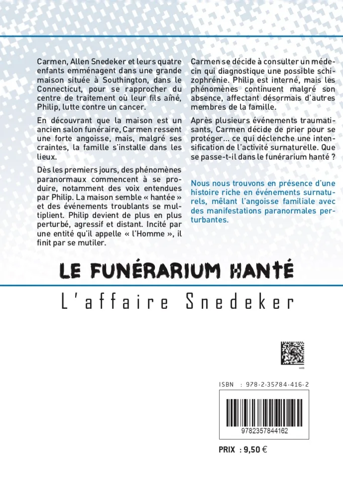 Illustration intérieure du livre « Le funérarium hanté : L’affaire Snedeker », JMG Éditions