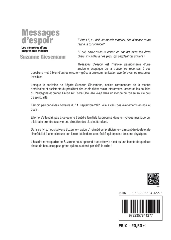 Illustration intérieure du livre « Messages d’espoir : Les mémoires d’une surprenante médium », JMG Éditions