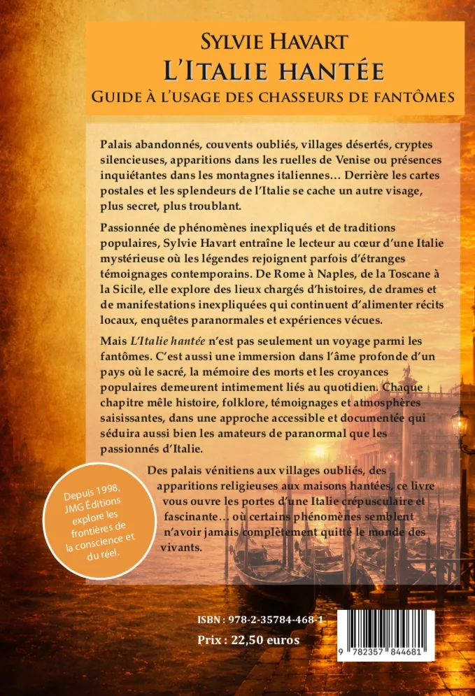 Illustration intérieure du livre « L’Italie hantée : Guide à l’usage des chasseurs de fantômes », JMG Éditions