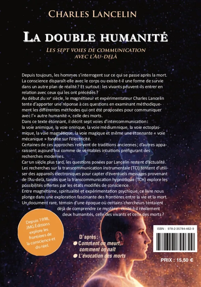 Illustration intérieure du livre « La double humanité : les sept voies de communication avec l’Au-delà », JMG Éditions