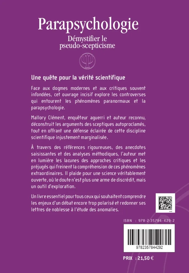Illustration intérieure du livre « Parapsychologie : Démystifier le pseudo-scepticisme », JMG Éditions