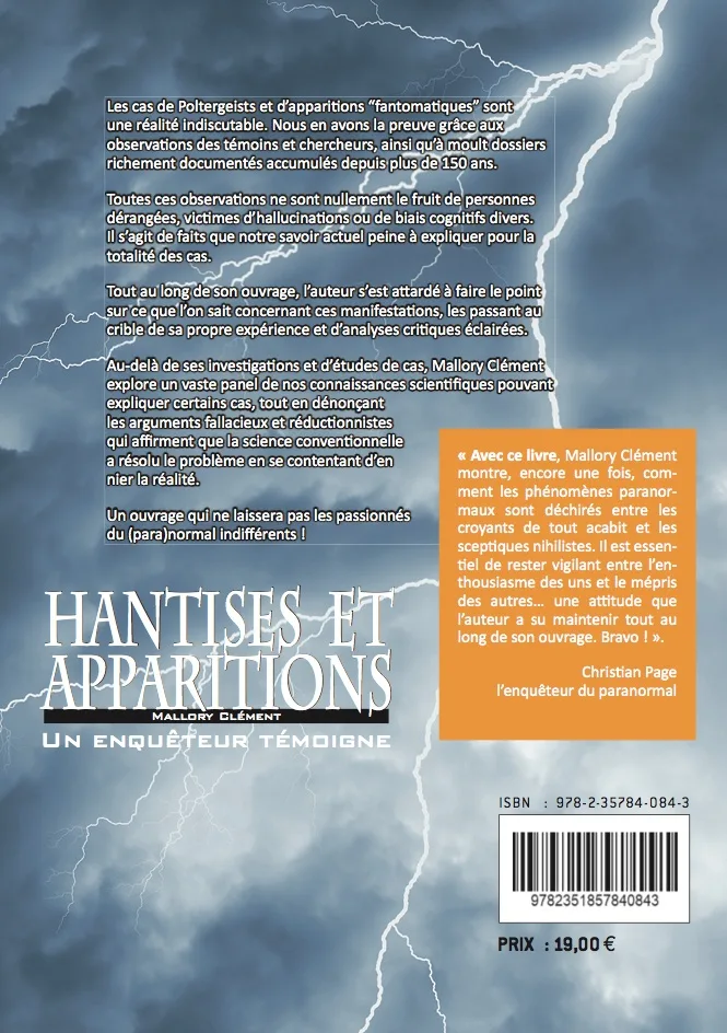 Illustration intérieure du livre « Hantises et apparitions : Un enquêteur témoigne », JMG Éditions