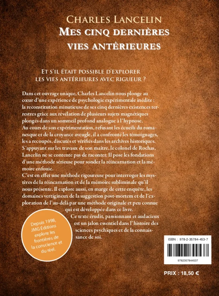Illustration intérieure du livre « Mes cinq dernières vies antérieures, Méthode de régression de la mémoire dans les vies passées », JMG Éditions