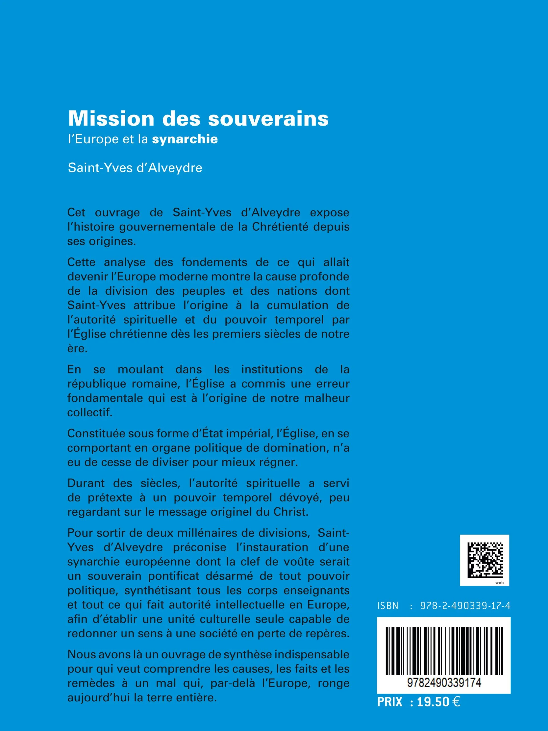 Illustration intérieure du livre « Mission des souverains : l’Europe et la synarchie », JMG Éditions