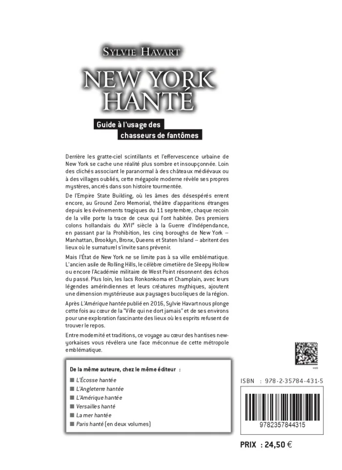 Illustration intérieure du livre « New York hanté : Guide à l’usage des chasseurs de fantôme », JMG Éditions