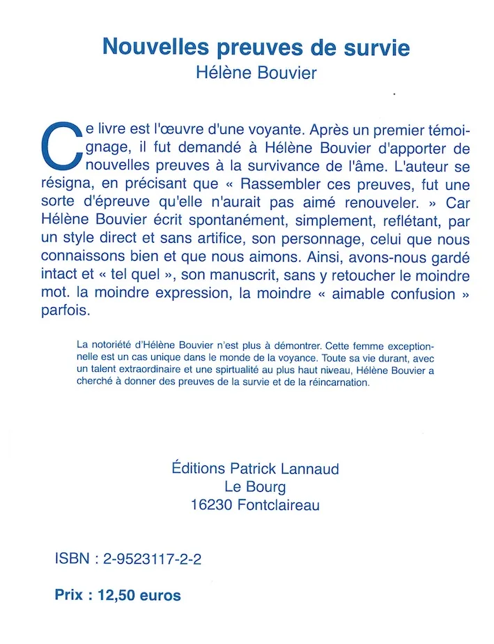 Illustration intérieure du livre « Nouvelle preuve de survie », JMG Éditions