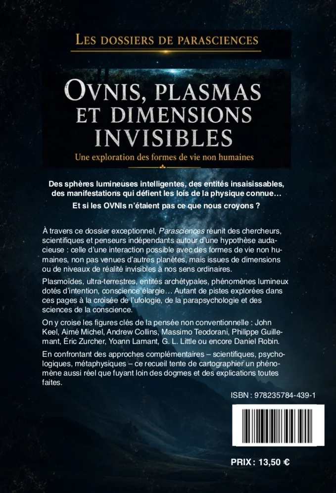 Illustration intérieure du livre « Ovnis, plasmas et dimensions invisibles : Une exploration des formes de vie non humaines », JMG Éditions