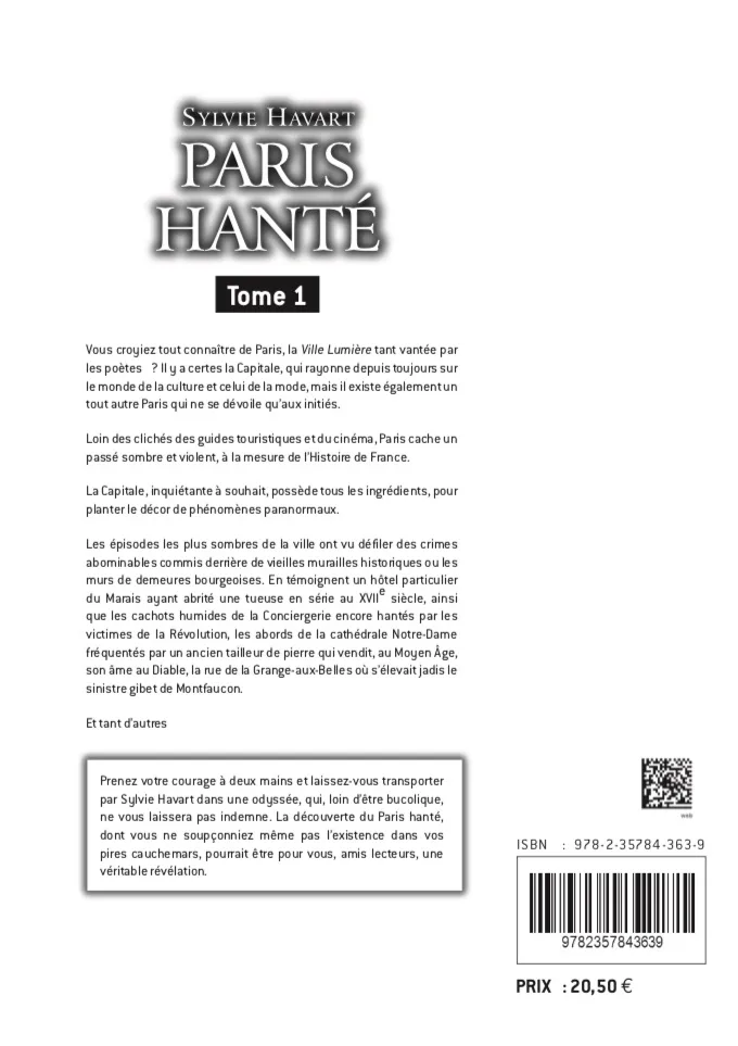 Illustration intérieure du livre « Paris hanté, Tome 1 », JMG Éditions
