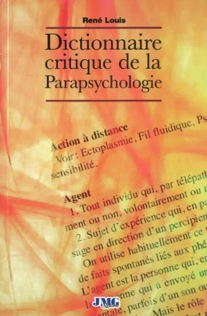 Couverture du livre « Dictionnaire critique de la parapsychologie », JMG Éditions