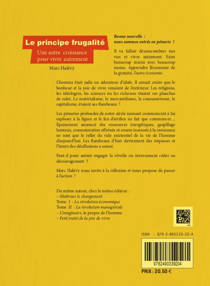 Illustration intérieure du livre « Le principe frugalité », JMG Éditions