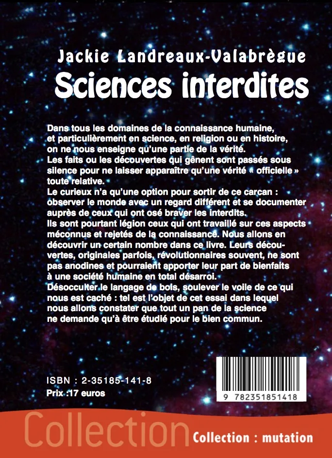 Illustration intérieure du livre « Sciences interdites », JMG Éditions