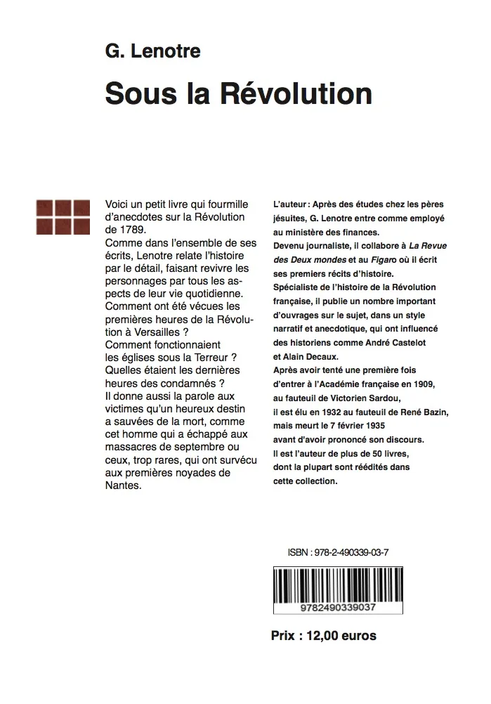 Illustration intérieure du livre « Sous la Révolution », JMG Éditions